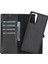 Samsung Galaxy Note 20 Uyumlu Deri Cüzdanlı Kılıf Rst1 Siyah 5
