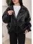 Oversize Vintage Bomber Deri Ceket 1