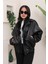 Oversize Vintage Bomber Deri Ceket 2