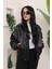 Oversize Vintage Bomber Deri Ceket 4