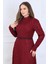 Lina Tesettür Abiye Elbise Bordo 2
