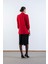 Medarda Salaş Krep Ceket Kırmızı 4
