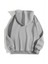 3 Iplik Pamuklu Unisex Kapşonlu Sweetshirt - Gri 2