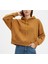 Kadın Oversize Üç Iplik Şardonlu Yarasa Kol Kapüşonlu Crop Sweatshirt 1