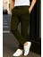 Erkek Günlük Trend Bol Paça Haki Kargo Pantolon 3