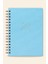 A5 Spiralli Sert Kapak Keten Çizgili Tarihsiz Not Defteri Mavi 5