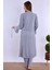 Gri Sabahlıklı Hamile Lohusa Pijama Takımı 3