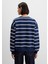 Çizgili Lacivert Sweatshirt 1S10456-84634 4