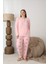 Şardonlu Interlok Kumaş Büyük Beden Kışlık Kadın Pijama Takımı 1160 1