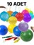 10 Adet Lastikli Zıpzıp Balon Ipli Punch Panç Büyük Balon 2