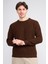 Çetinkaya Mentality 5293 Bisiklet Yaka 2/35 Akrilik Triko Kahve 2