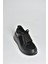 V274728004 Siyah Kalın Tabanlı Spor Ayakkabı Sneakers 3