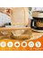 Home Airfryer Pişirme Kağıdı, Fritöz Yağlı Kağıdı, Yanmaz Kağıt 200 Adet Sıcak Hava Fritözleri Için Yağlı Kağıt,yağa ve Suya Dayanıklı Pişirme KAĞIDI(200 Adet) 4