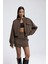 Tenby Soft Kahve Crop Ceket-Etek Takım 3
