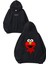 Elmo Tasarım Baskılı Oversize Siyah Kapüşonlu Sweatshirt 1