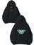 Termal Kelebek Tasarım Baskılı Oversize Siyah Kapüşonlu Sweatshirt 1