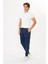 Erkek Kışlık 3 Iplik Eşofman Altı Indigo 5464-İ 2