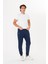 Erkek Kışlık 3 Iplik Eşofman Altı Indigo 5464-İ 6