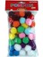 Ponpon 3 cm 10 Renk Karışık 50 Li Paket 1
