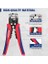 Kablo Sıyırma Pensesi 200 mm Otomatik, 3'ü 1 Arada Sıyırma, Sıkma ve Kesme, Sıkma Pensesi, Tel Kesici, Awg 24-10 (0,2 – 6,0 Mm²) Kablolar Için Çok Fonksiyonlu Kablo Sıyırma Aleti 3