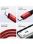 USB C'den USB C'ye 60W, 2.4A, 1m, Pd 2.0, Çift Kat Örgülü Hızlı Şarj ve Data Kablosu (Kırmızı, 1 Metre) 4