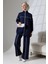 Kadın Lacivert Mevsimlik Penye Alt Üst Spor ve Rahat Ikili Tunik Pantolon Şık Tesettür Takım 1