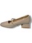 Cshoes 175-26 Cilt Deri Bantlı Kısa Kare Topuklu Kadın Ayakkabı 3