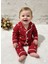 Tuembaby %100PAMUK Uzun Kollu Yıldız Baskılı Düğmeli Unisex Bebek Pijama Takımı 1