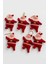 Yılbaşı Ağacı Süsü Mini Noel Baba 6'lı Set 1
