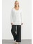 Oversize Cepli Triko Hırka - Kemik 1