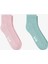 Unıted4 Street Essentials Mid-Crew Kadın Pembe/yeşil 2'li Çorap 1