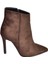 N372524402 Kahverengi Süet Ince Topuklu Kadın Bot 6