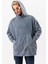 Erkek Gri Yıkamalı Oversize Sweatshirt Kapüşonlu 1