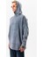 Erkek Gri Yıkamalı Oversize Sweatshirt Kapüşonlu 3