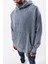 Erkek Gri Yıkamalı Oversize Sweatshirt Kapüşonlu 5