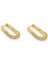 14K Gold Plated Clair Hoop Küpe 1