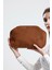 Kadın Taba Kahve Süet Clutch El Çantası 4