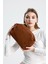 Kadın Taba Kahve Süet Clutch El Çantası 6