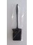 Tuvalet Fırçası Silikon Klozet Wc Küvet Temizleme Fırçası Antibakteriyel Temizlenir Delmeden Duvara Monte Ürün Boyutu: 36.5cm x 10CM x 4.1cm (Siyah) 2