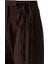 Yandan Bağlamalı Palazzo Pantolon Acı Kahve 5