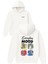 Everyday Mood Tasarım Baskılı Oversize Beyaz Kapüşonlu Sweatshirt 1
