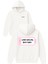 Low Socıal Battery Tasarım Baskılı Oversize Beyaz Kapüşonlu Sweatshirt 1