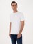 Erkek Beyaz Regular Fit Modal Karışımlı Bisiklet Yaka T-Shirt 50311305-VR013 3