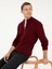 Erkek Bordo Slim Fit Triko Hırka 50259270-VR014 2