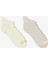 4 Street Unisex Krem 2'li Çorap 1