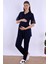 Lacivert Hamile Lohusa Pijama Takımı 4