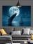 Ay ve Balina Kuyruğu Dekoratif Kanvas - Mdf Ahşap Tablo 2