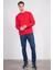 Çetinkaya Mentality 3036 3 Ip Bisiklet Yaka Kırmızı Sweatshirt 2