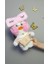 Kawaii Karikatür 30 cm Ördek Pembe Kıyafetli Aksesuarlı Beyaz 2