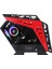 ARGB Cyberpunk Robotic AX9 Black-Red 5X12CM Full Glass Oyuncu Bilgisayar Kasası 2